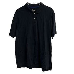 St. John's Bay Outfitters Men's Polo Black XXL